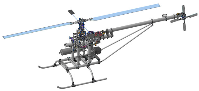 Конструкция беспилотного вертолета 333 «Ворон»