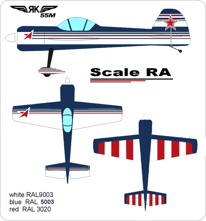 YAK55M 2.9m (37%) Scale RA